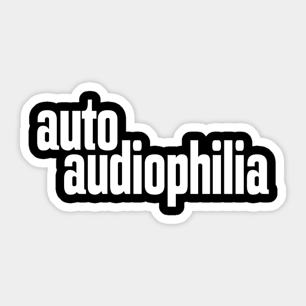 Auto Audiophilia Audiophile High Fidelity Sound Reproduction Sticker by ProjectX23Red